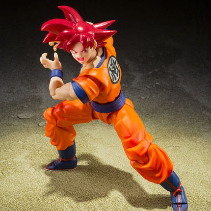 Son Goku Super Saiyan God of Virture Dragon Ball Super S.H. Figuarts Action Figure 14 cm