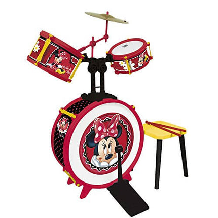 Minnie Musical Drum with Stool and Chopsticks