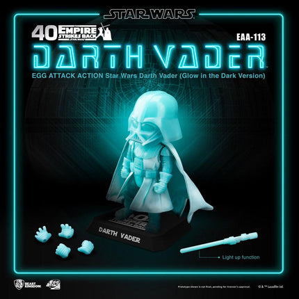 Star Wars Egg Attack Figurka Darth Vader świecąca w ciemności wersja 16cm