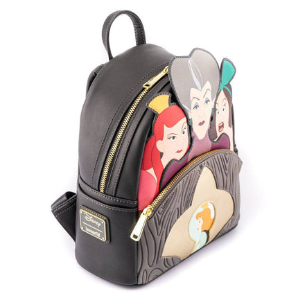 Villains Scene Evil Stepmother And Step Sisters Disney by Loungefly Backpack Zainetto Tempo LIbero