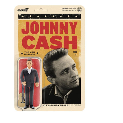 Johnny Cash ReAction Figurka Mężczyzna w czerni 10cm